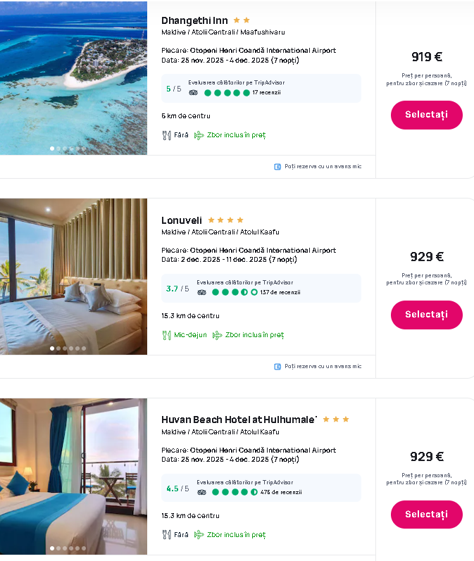 Oferta Vacanta Maldive