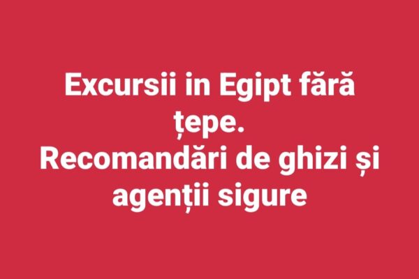 Excursii în Egipt