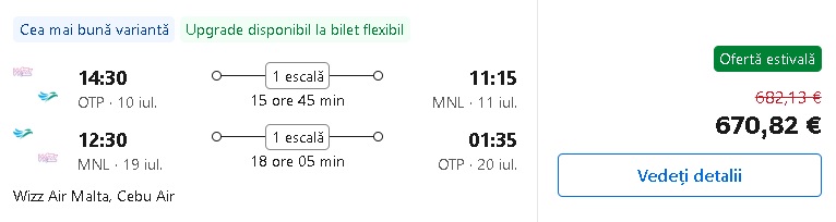 Zbor ieftin spre Filipine