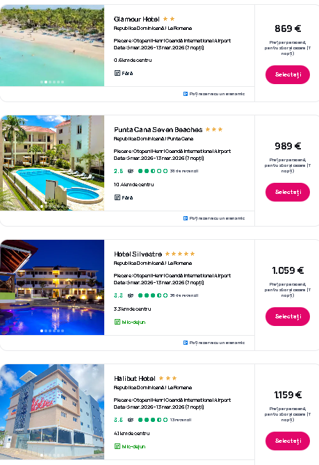 Oferte de vacanta in Republica Dominicana