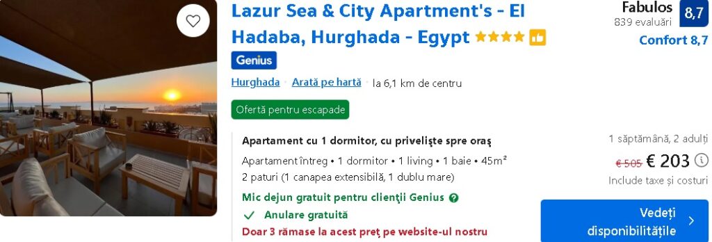 oferta cazare hurghada