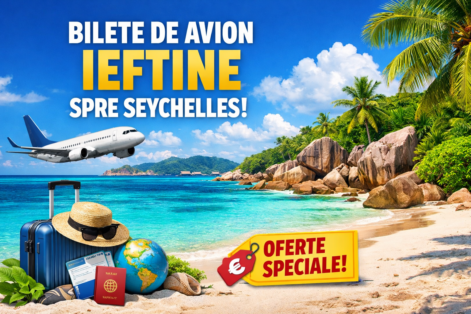 Bilete de avion ieftine spre Seychelles