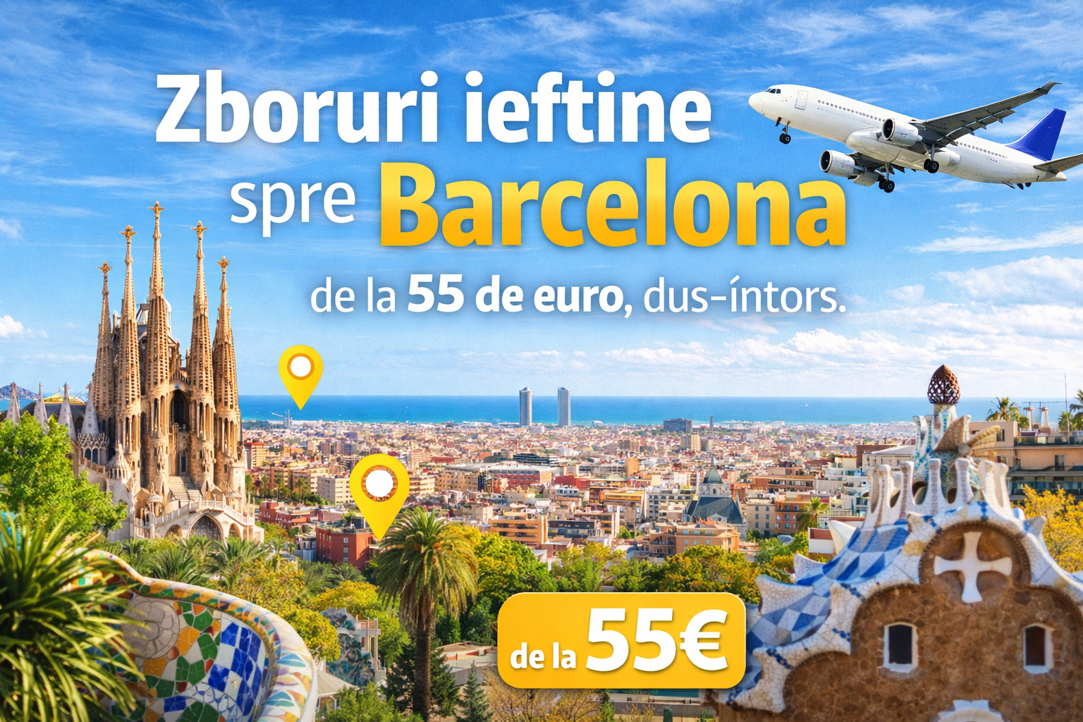 Zboruri ieftine spre Barcelona